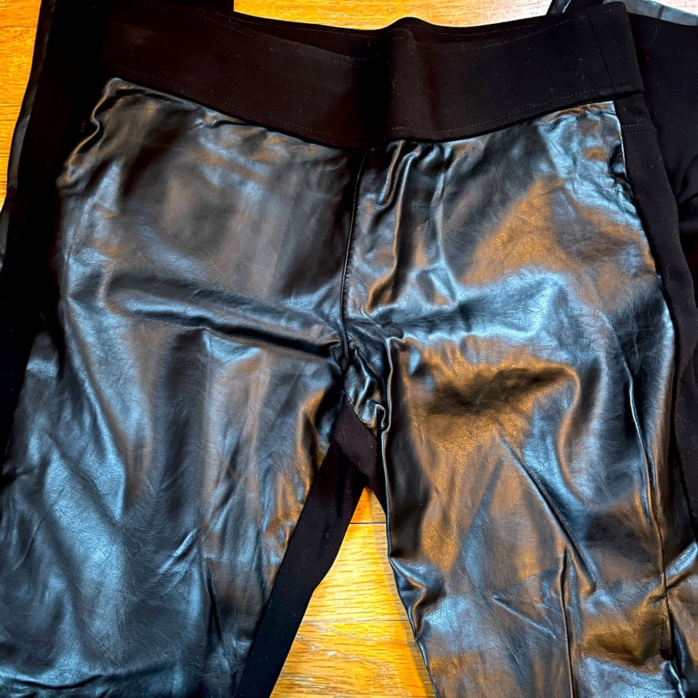 Club Monaco Leather Leggings